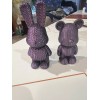3d printed model cute bear and rabbit size high:8cm and