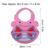 Silicone Cartoon Pattern Baby Bib Infant Waterproof Adjustable Portable Eating