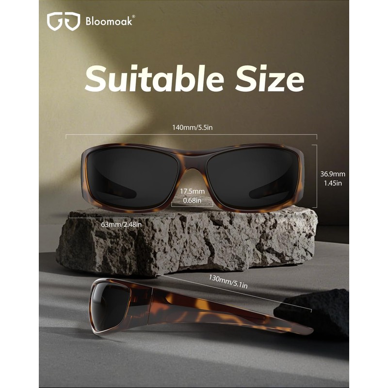Bloomoak Super Dark CAT-4 Sunglasses - UV400 Polarised - Maximum