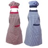 Yellow Weaves™ Cotton Kitchen Apron with Cap Combo Set of