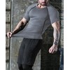 SHEKINI Men's Compression Shirts Athletic Gym Tops Quick-Dry Moisture Wicking