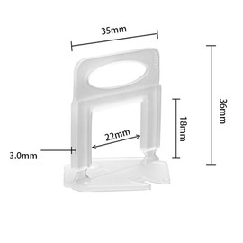 Aisamco 300pcs Tile Leveling Brackets Tile Spacer 3mm Clips for Tile Leveling System