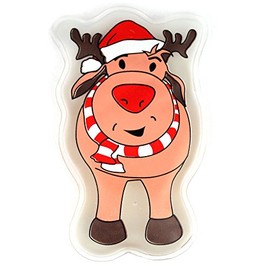 eBuyGB Pack of 6 Reusable Gel Hand Warmer, Reindeer