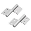 sourcing map 2-inch Long Steel Small Slip Joint Flag Hinge