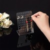LJJCSFF 1 PCS 72 Holes Acrylic Earring Holder Earring Board