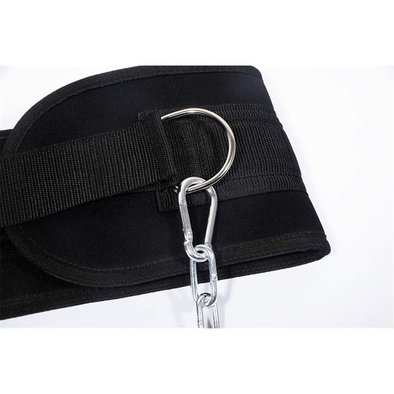 HemeraPhit Dip Belt with Chain Body Building Weight Lifting Weight