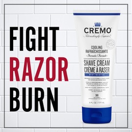 Cremo Cooling Shave Cream, smooth shaving cream fights razor burn, nicks and cuts, 6 fl oz
