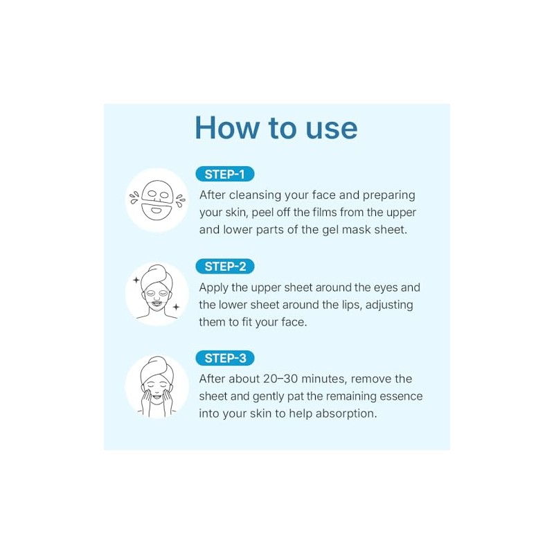 Centellian24 Hyal Waterfull Glow Gel Mask, 5 Piezas