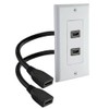 iMBAPrice - HDMI Pigtail Wall Plate Built-in Flexible Hi-Speed HDMI