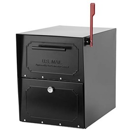 Architectural Mailboxes 620020B-10 TriBolt High Security Parcel Mailbox, Black