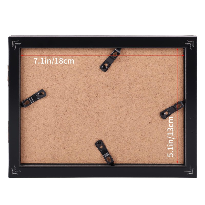 Giftgarden 5x7 Double Picture Frame with Real Glass Display Horizontal