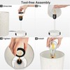 Set of 2 Touch Control Bedside Table Lamps, 3-Way Dimmable
