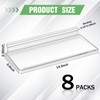 Briwooody 8 Pack Slatwall Shelves 14.5 x 5.9 in Plastic