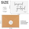 Joyberg Thank You Cards with Envelopes 34 Pcs, Beyond Grateful