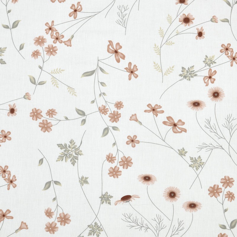 LINENWALAS 100% Cotton Percale Double Size Fitted Sheet Only, Printed