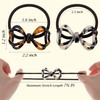 Oneasmot Bow Hair Ties, 2 PCS Tortoiseshell Elastic Scrunchies with