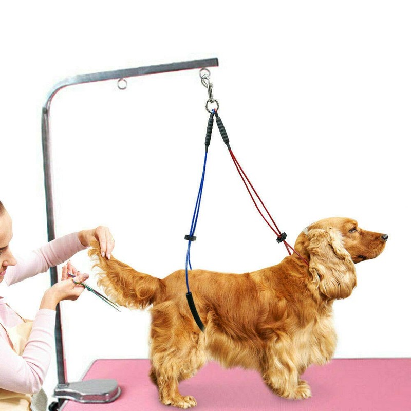 TOP-MAX Dog Grooming Tool Pet Grooming Table Adjustable Haunch Holder