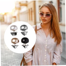 TEHAUX 20pcs No Sew Buttons Instant Pearl Metal Buttons for Shirts Weddings and Crafts Removable Brooch Button and Lightweight for Easy Use and Replacement