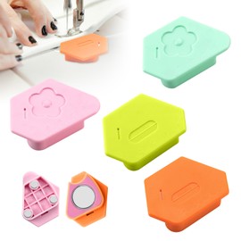 Pack of 4 Magnetic Seam Guide, Removable Magnetic Seam Guide, Multifucntional Magnetic Seam Guide with Scale, Magnetic Seam Guide Magnetic Sewing Accessories for Sewing Machine