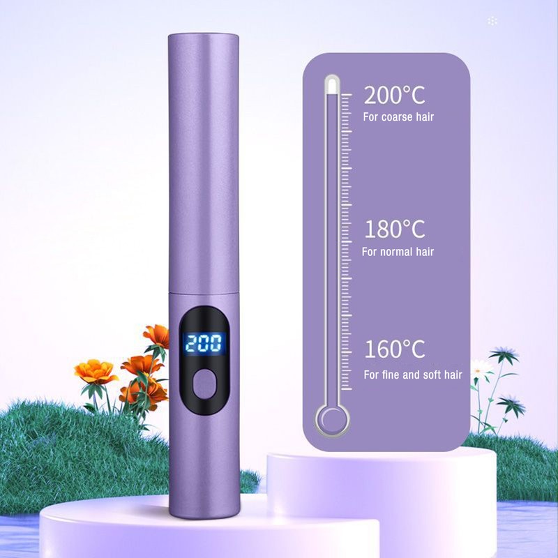 Wireless Hair Straightening Comb Compact USB Charging Portable Hair Straightener
