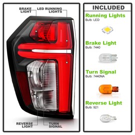 KEEKPO - For 2021 2022 2023 Chevy Suburban|Tahoe Factory Style LED Tail Light Brake Lamp Replacement Left Driver Side