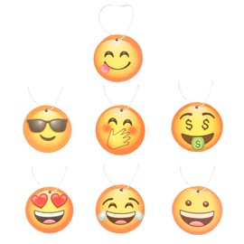 KALUROIL 14 PCS Duftbaum Auto Lustig Erlebe eine frische Fahrt smiley paper Auto-Duft und Lufterfrischer in einem - 14 verschiedene Düfte!