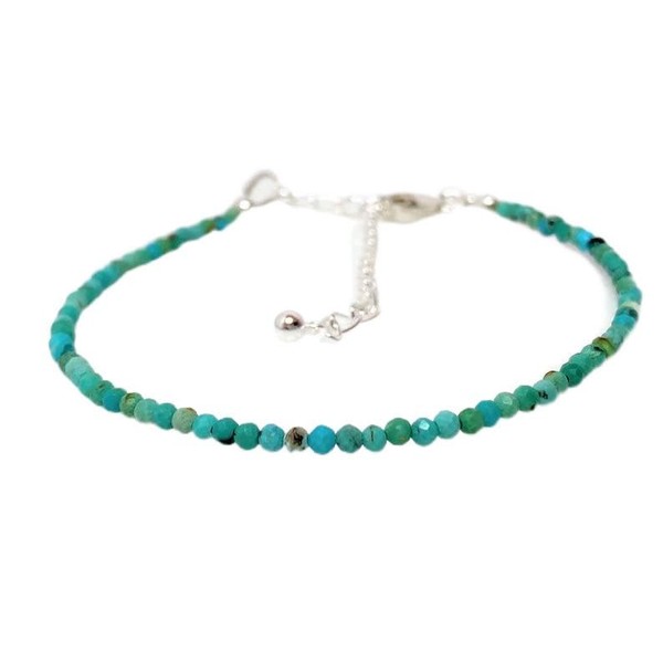 LKBEADS hubei Turquoise 3mm rondelle Shape Faceted Cut Gemstone Beads