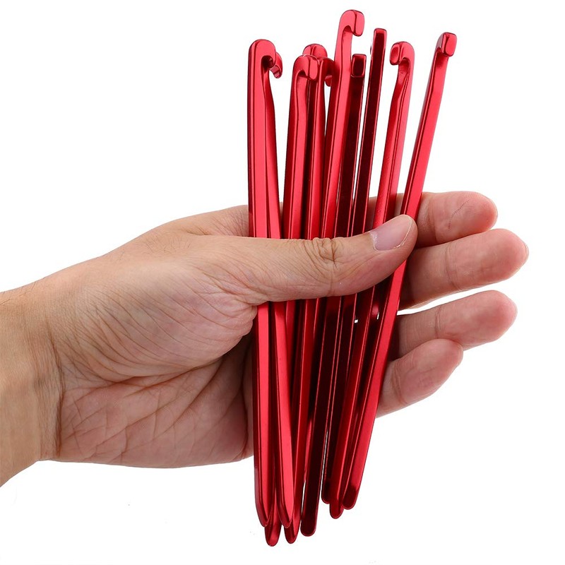 Tent Stake, 10 Pieces 16 cm / 6.29 Inch Aluminium