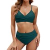 Edelqual Women's High Waisted Bikini Sets Two Piece Swimsuit Tummy
