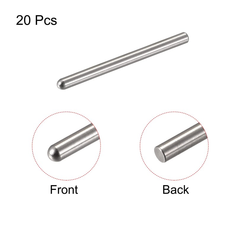 sourcing map 20 x 30 mm Dowel Pins 304 Stainless