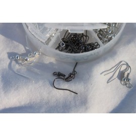 Iron Earring French Earring Hook Finding 6 Color 18x0.8mm/120pc