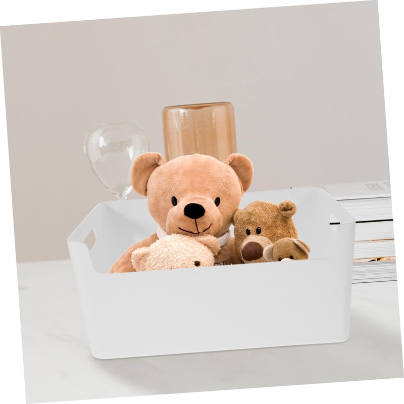 KOMBIUDA 2pcs Plastic Storage Baskets Lid Small Baskets for Kitchen