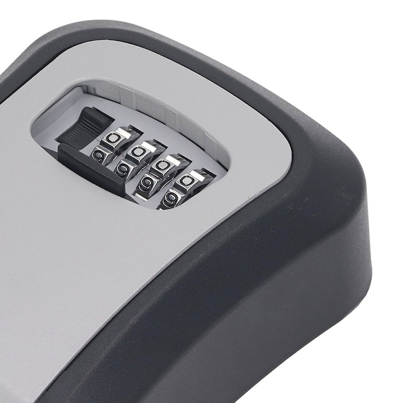 Key Lock Box 5in 4 Digit Combination Lockbox Resettable Code