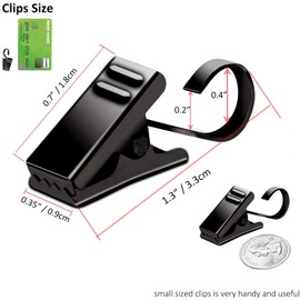 BIHRTC Pack of 100 Curtain Clips Stainless Steel Clips Strong Party Wire Light Holder Black Curtain Clips with Hooks Wide Flat for Shower Photos Light Arts Crafts Display Outdoor Indoor