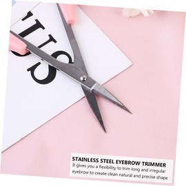 Healeved 4pcs Eyebrow and Eyelash Scissors Precision Trimmer Protective Cover for Safe Grooming Lightweight Design for and Storage