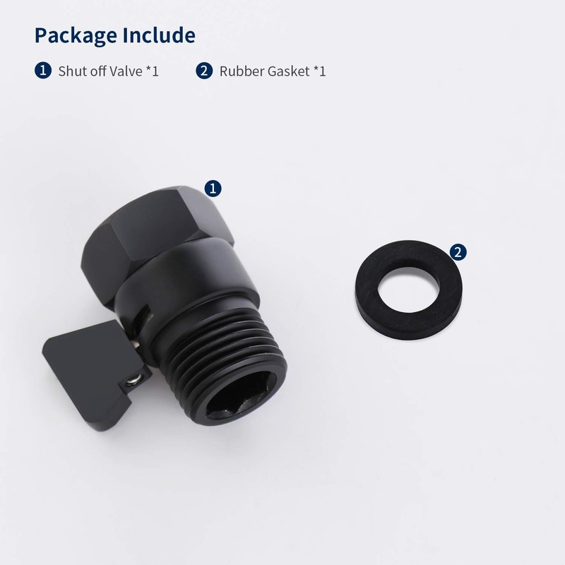 Tenfe Water Flow Control Valve, Brass Shut Off Valve Adjust