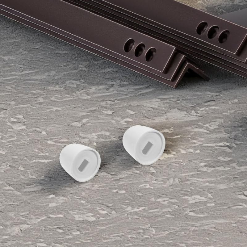 HOMSFOU 8Pcs Universal Toilet Bolt Covers - Easy Installation Decorative