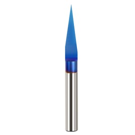 15 Degree V Groove Router Carving Bit V Tool Carving CNC Tools with Nano Blue Coated 1/4" Shank Cutting Diameter for CNC Wood Carving Milling Engraving and Chamfering Lettering