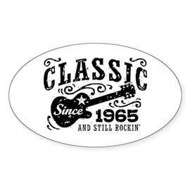 CafePress Classic Since 1965 Oval Car Bumper Sticker