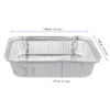 YUENPUN 70 Pieces 7 Inch Aluminum Foil Trays Square Aluminum