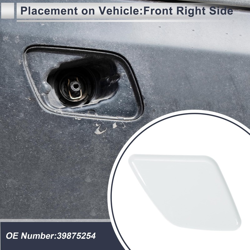RATCHROLL Front Right Side Bumper Headlight Washer Nozzle Cover Cap