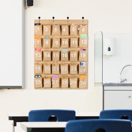 Eamay 30 Numbered Classroom Pocket Charts for Cell Phones and Calculators Holder Wall Door Mount Hanging Organizer