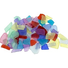 Nautical Crush Trading Sea Glass Craft - 28 Ounces Assorted Mix - Beach Glass Craft - Sea Glass Décor - Sea Glass Vase Filler - Sea Glass Crafting - Bag of Sea Glass - Craft Glass