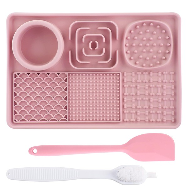 Lick Mat for Dogs, Slow Feeder Licking Mat with Suction