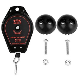TOPINCN Spring Balancer Retractable 0.6~2.0kg Capacity Heavy Duty Hanging Tool Holder Hanger Assembly-line Fixtures ES620(Black)