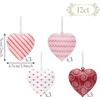 Valery Madelyn Pack of 12 Metal Heart Pendants, 5 cm
