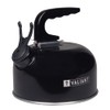 Valiant FIR559 1L Portable Camping Whistling Kettle-Black, Aluminium, 1 Liter