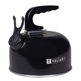 Valiant FIR559 1L Portable Camping Whistling Kettle-Black, Aluminium, 1 Liter