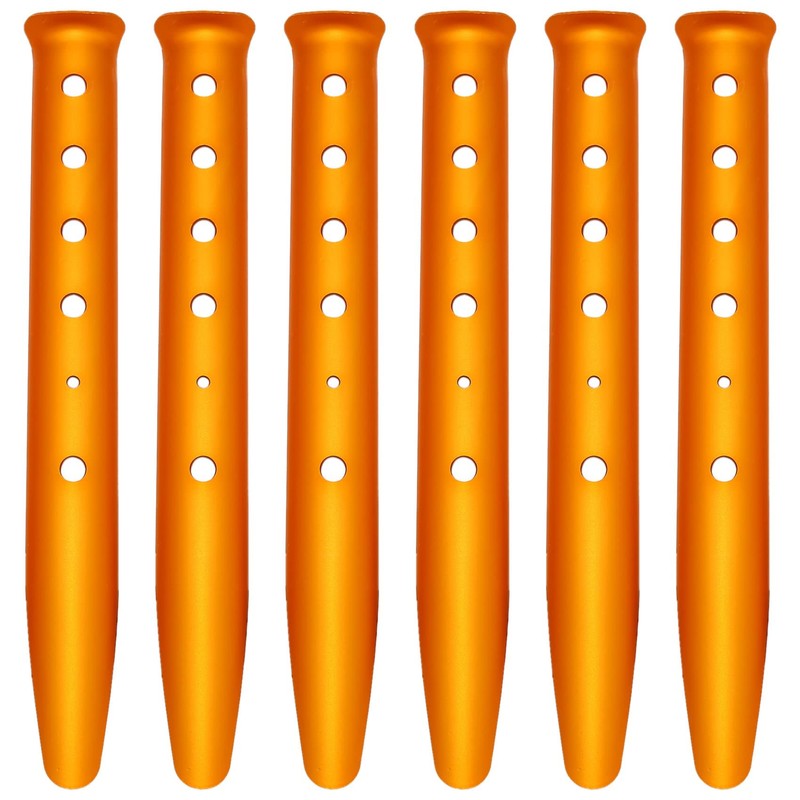 Tuperoymse 6Pcs Snow and Sand Tent Stakes Pegs Aluminum Alloy
