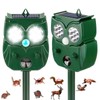 2Pack 2025 Ultrasonic Animal Repellent Outdoor Deer Repellent Devices Solar
